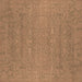 Square Oriental Brown Industrial Rug, urb2731brn