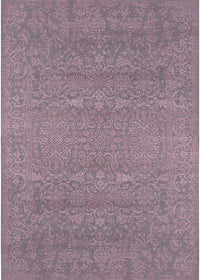 Machine Washable Industrial Modern Mauve Taupe Purple Rug, wshurb2731