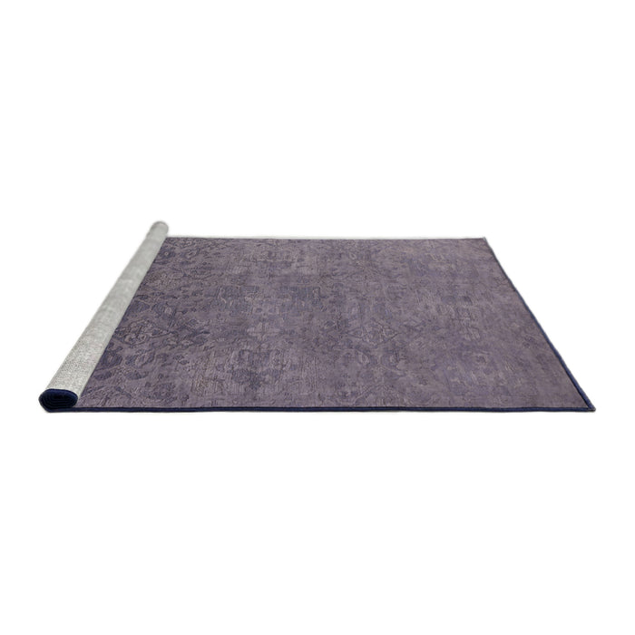 Sideview of Machine Washable Industrial Modern Viola Purple Rug, wshurb2732