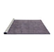 Sideview of Machine Washable Industrial Modern Viola Purple Rug, wshurb2732