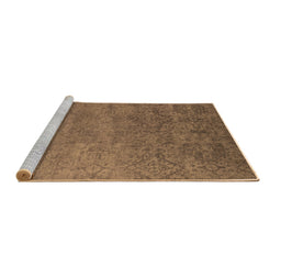 Sideview of Machine Washable Oriental Brown Industrial Rug, wshurb2732brn