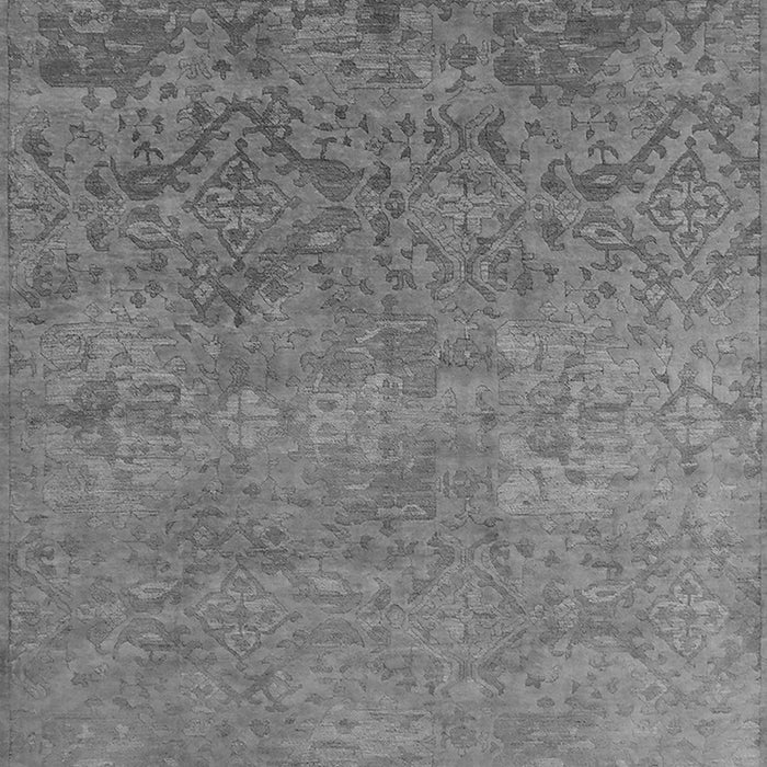 Machine Washable Oriental Gray Industrial Rug, wshurb2732gry