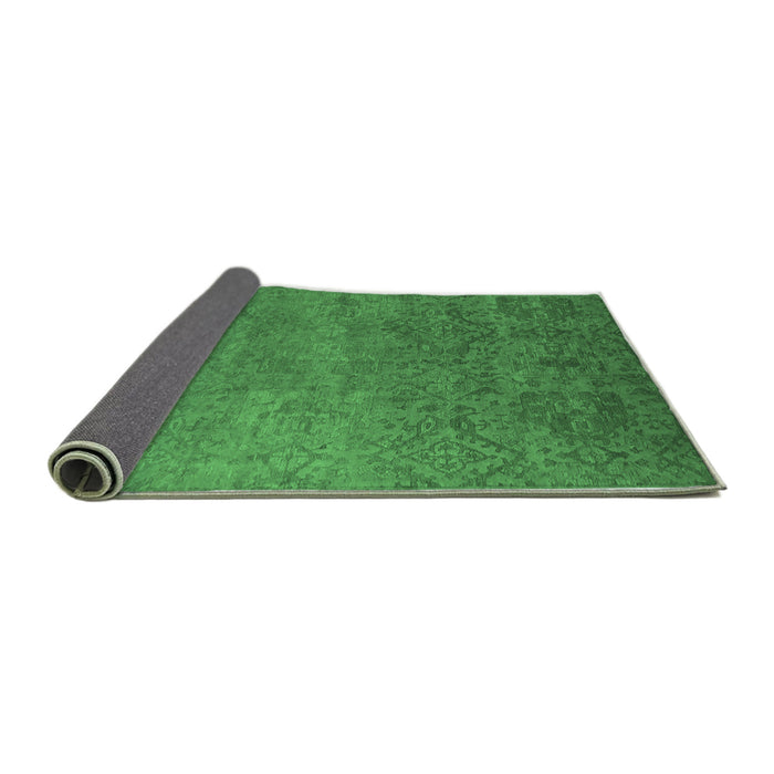 Sideview of Oriental Emerald Green Industrial Rug, urb2732emgrn