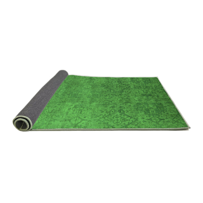Sideview of Oriental Green Industrial Rug, urb2732grn