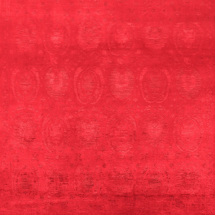 Machine Washable Oriental Red Industrial Rug, wshurb2733red