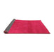 Sideview of Oriental Pink Industrial Rug, urb2733pnk