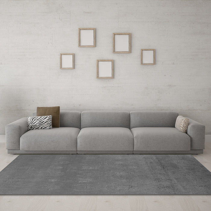 Machine Washable Oriental Gray Industrial Rug in a Living Room,, wshurb2733gry