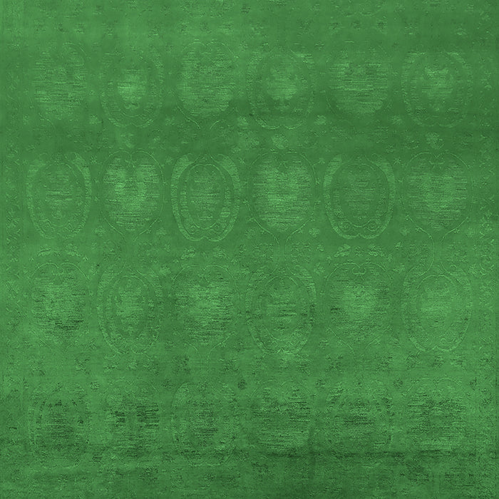 Machine Washable Oriental Emerald Green Industrial Area Rugs, wshurb2733emgrn