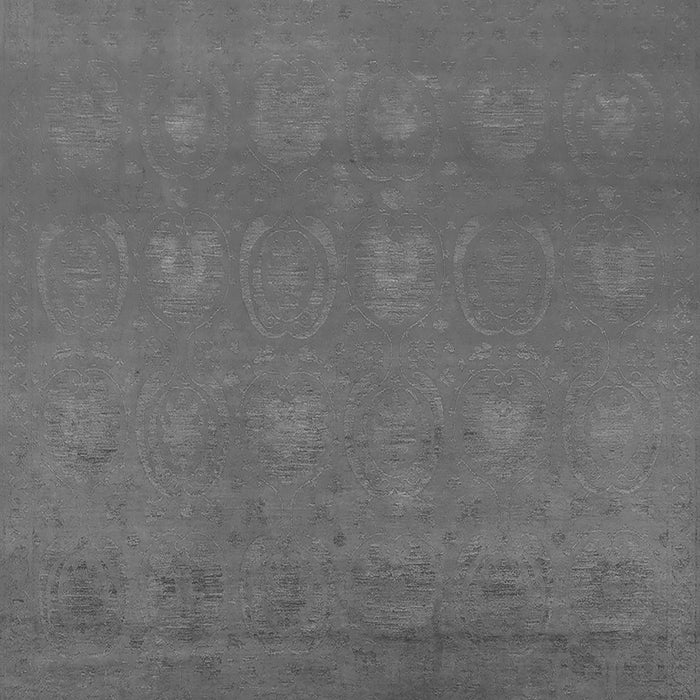 Machine Washable Oriental Gray Industrial Rug, wshurb2733gry