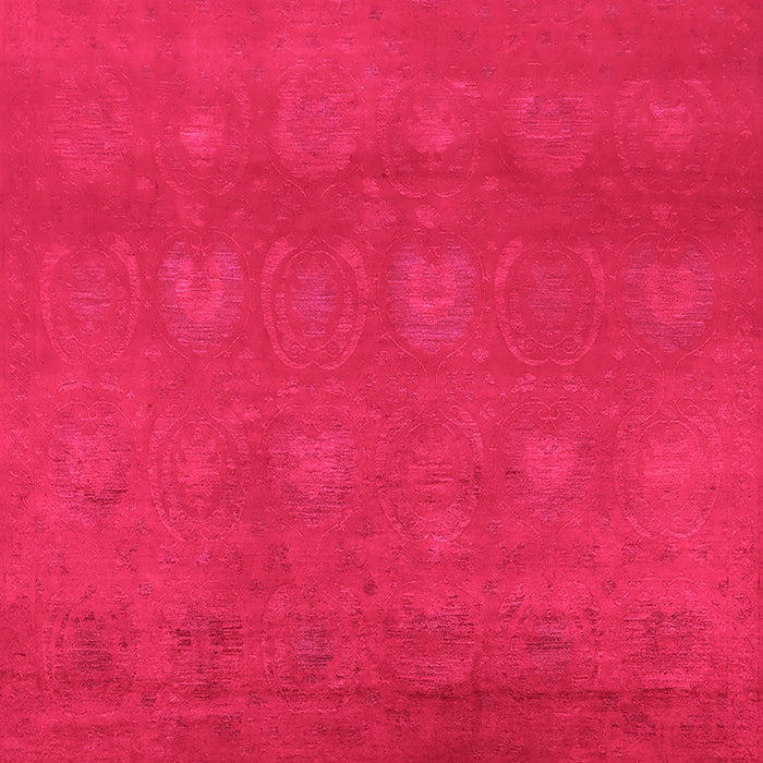 Machine Washable Oriental Pink Industrial Rug, wshurb2733pnk