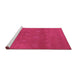 Sideview of Machine Washable Oriental Purple Industrial Area Rugs, wshurb2733pur