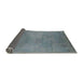 Sideview of Mid-Century Modern Light Slate Gray Oriental Rug, urb2734