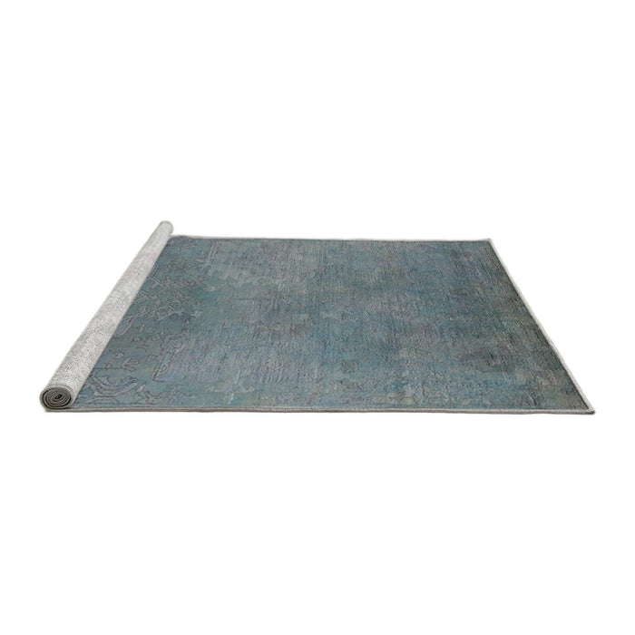 Sideview of Machine Washable Industrial Modern Light Slate Gray Rug, wshurb2734