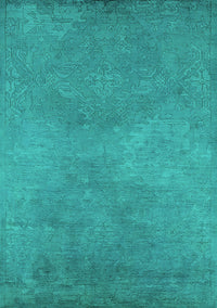 Oriental Turquoise Industrial Rug, urb2734turq