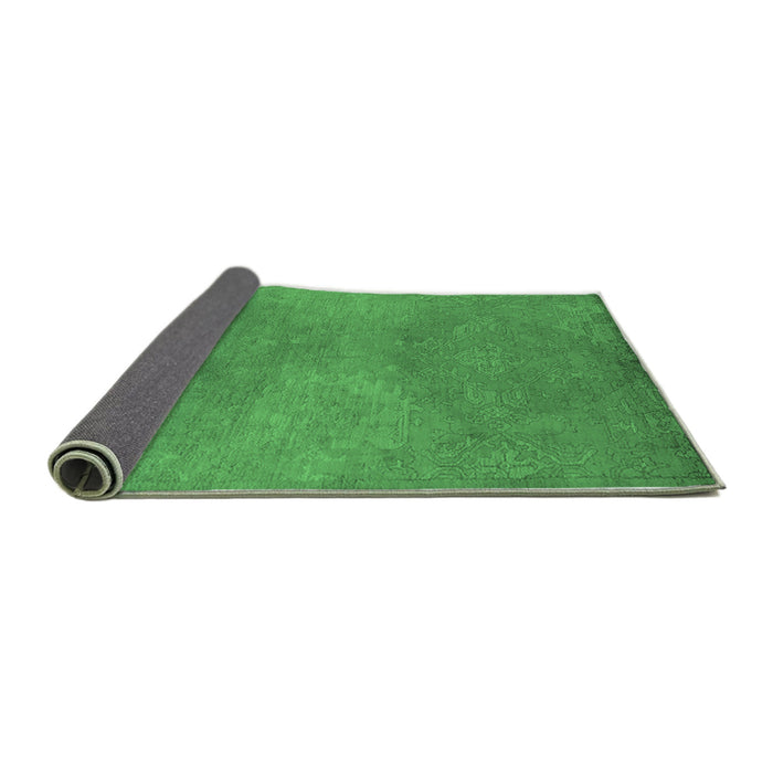 Sideview of Oriental Emerald Green Industrial Rug, urb2734emgrn