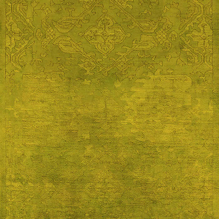 Oriental Yellow Industrial Rug, urb2734yw