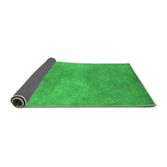 Sideview of Oriental Green Industrial Rug, urb2734grn