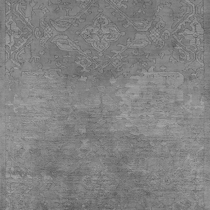 Machine Washable Oriental Gray Industrial Rug, wshurb2734gry