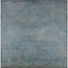 Square Mid-Century Modern Light Slate Gray Oriental Rug, urb2734