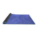 Sideview of Oriental Blue Industrial Rug, urb2734blu