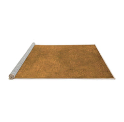 Sideview of Machine Washable Oriental Orange Industrial Area Rugs, wshurb2734org