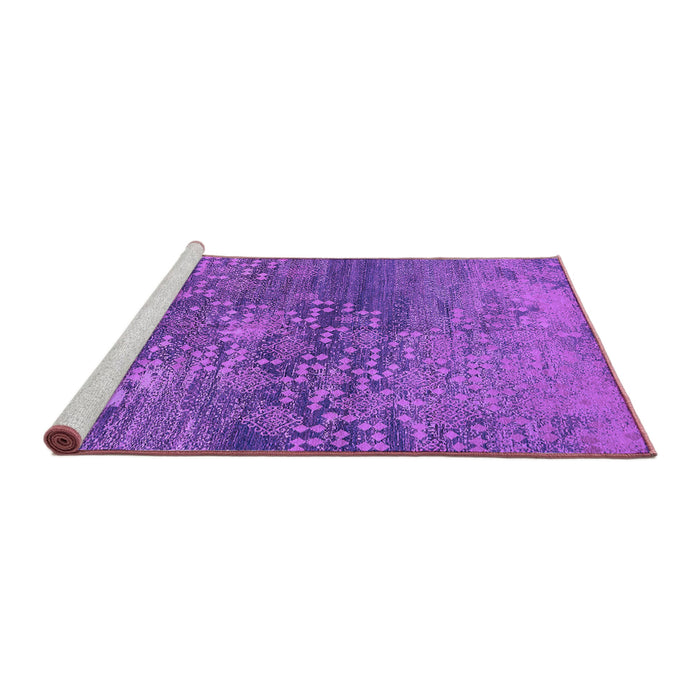 Sideview of Machine Washable Oriental Purple Industrial Area Rugs, wshurb2735pur