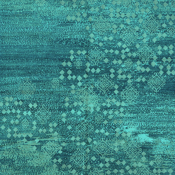 Oriental Turquoise Industrial Rug, urb2735turq