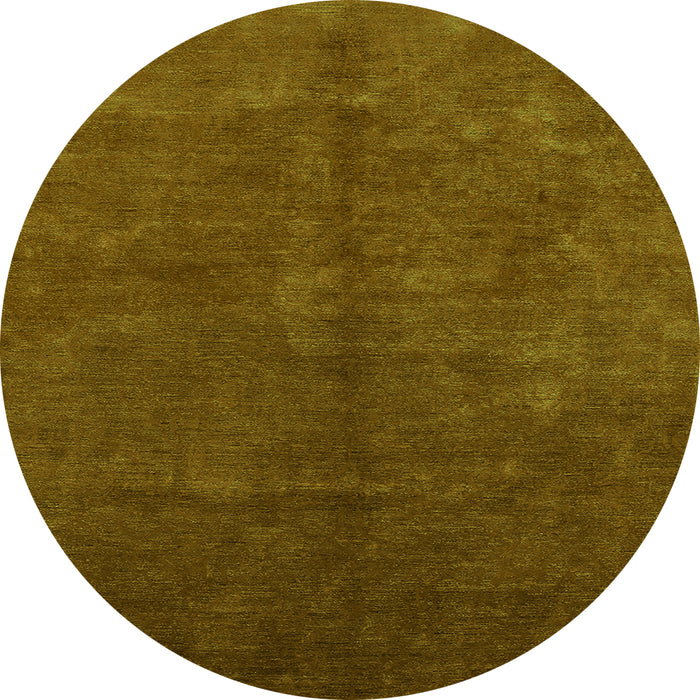 Round Oriental Green Industrial Rug, urb2736grn