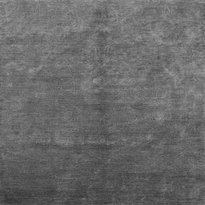 Square Machine Washable Oriental Gray Industrial Rug, wshurb2736gry