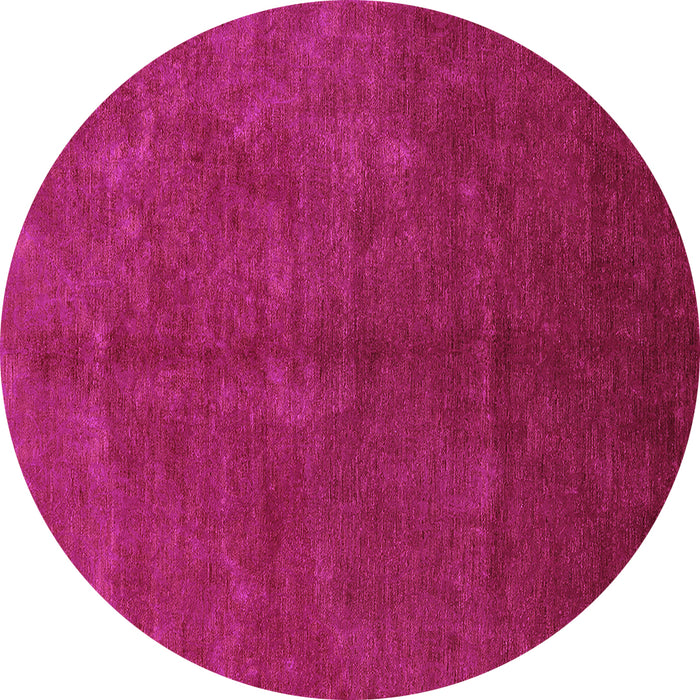 Round Machine Washable Oriental Purple Industrial Area Rugs, wshurb2736pur