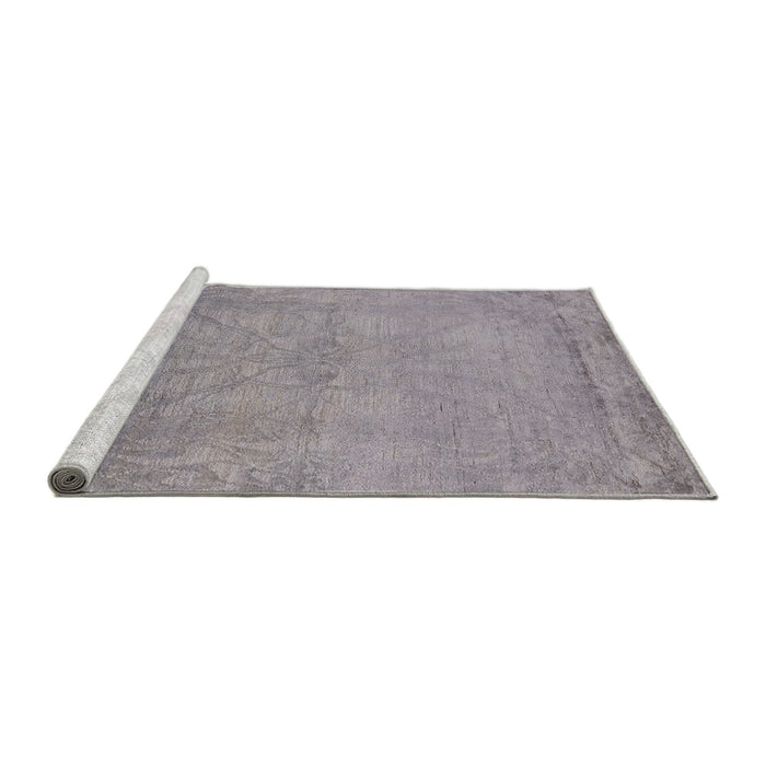 Sideview of Machine Washable Industrial Modern Dark Gray Rug, wshurb2737