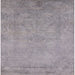 Square Mid-Century Modern Dark Gray Oriental Rug, urb2737