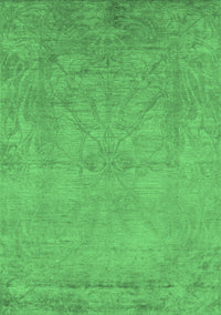 Oriental Emerald Green Industrial Rug, urb2737emgrn