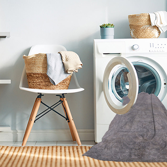 Machine Washable Industrial Modern Dark Gray Rug in a Washing Machine, wshurb2737