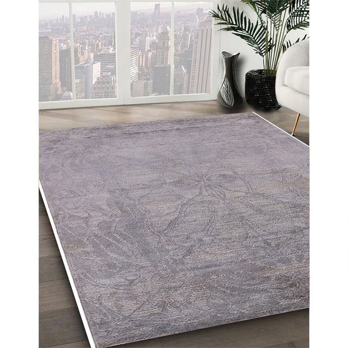 Machine Washable Industrial Modern Dark Gray Rug in a Family Room, wshurb2737