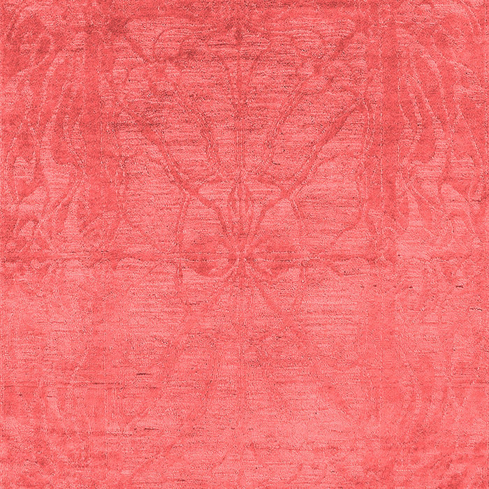 Machine Washable Oriental Red Industrial Rug, wshurb2737red