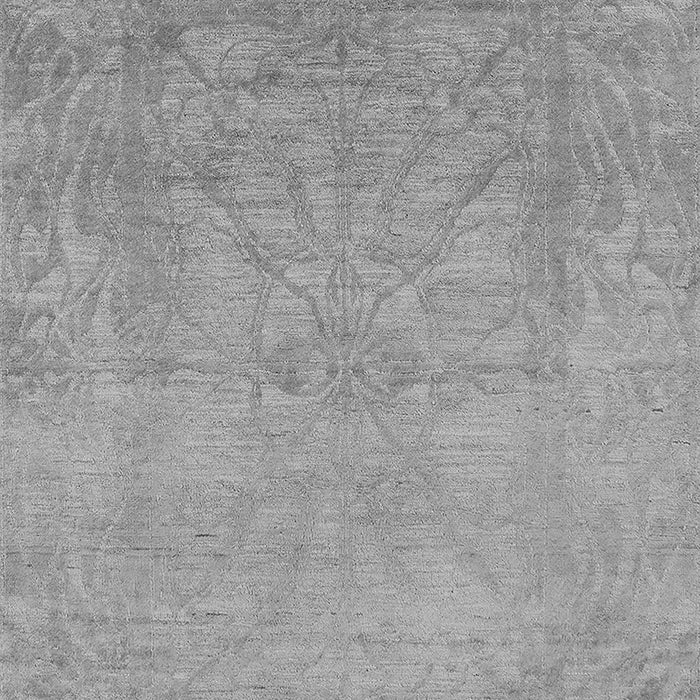 Machine Washable Oriental Gray Industrial Rug, wshurb2737gry