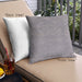Front View of Mid-Century Modern Urban Square Dark Gray Throw Pillow, 18 inch by 18 inch, pwurb2737