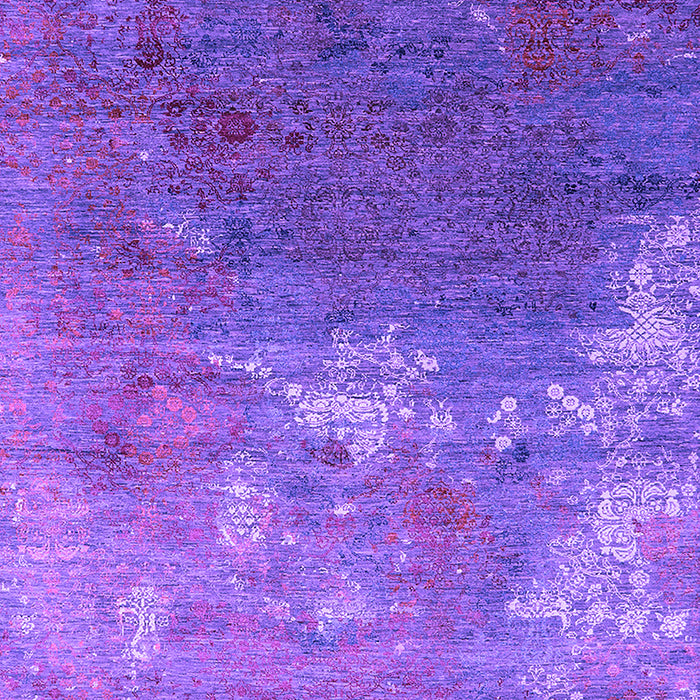 Machine Washable Oriental Purple Industrial Area Rugs, wshurb2738pur