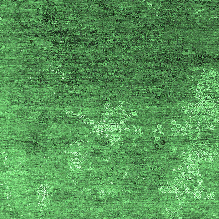 Oriental Emerald Green Industrial Rug, urb2738emgrn