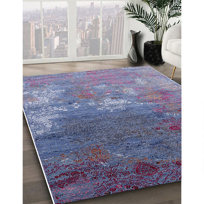 Machine Washable Industrial Modern Purple Rug in a Family Room, wshurb2738