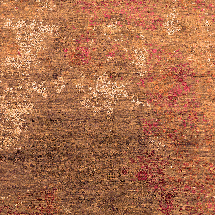 Machine Washable Oriental Orange Industrial Area Rugs, wshurb2738org