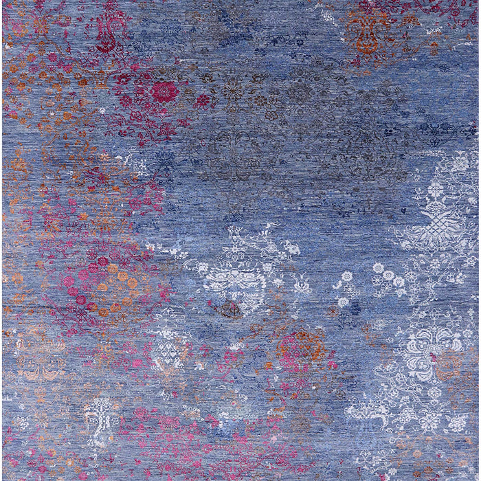 Mid-Century Modern Purple Oriental Rug, urb2738