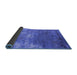 Sideview of Oriental Blue Industrial Rug, urb2738blu