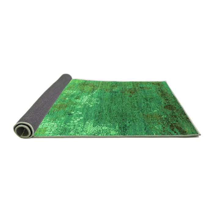 Sideview of Oriental Green Industrial Rug, urb2738grn