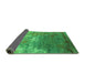 Sideview of Oriental Green Industrial Rug, urb2738grn