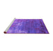 Sideview of Machine Washable Oriental Purple Industrial Area Rugs, wshurb2738pur