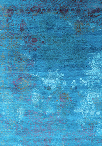 Oriental Light Blue Industrial Rug, urb2738lblu