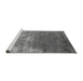 Sideview of Machine Washable Oriental Gray Industrial Rug, wshurb2738gry