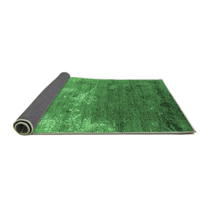 Sideview of Oriental Emerald Green Industrial Rug, urb2738emgrn